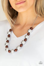 Load image into Gallery viewer, Top Pop - Brown Necklace