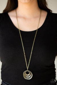 Breaking Pattern - Brass Necklace