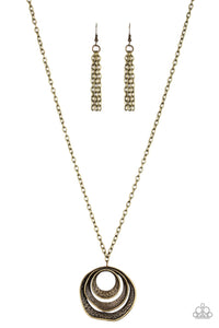 Breaking Pattern - Brass Necklace