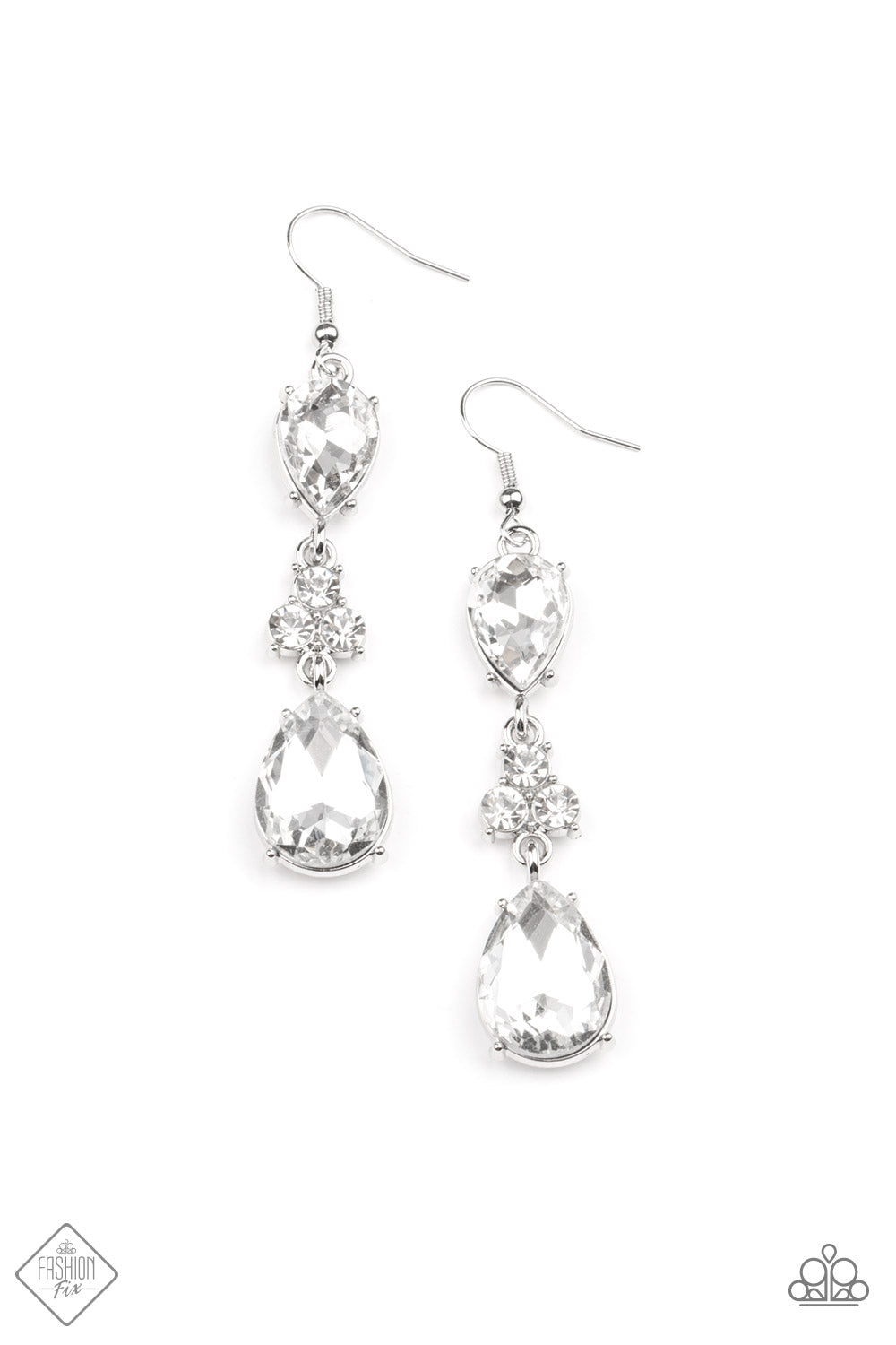 Once Upon a Twinkle - White Earrings